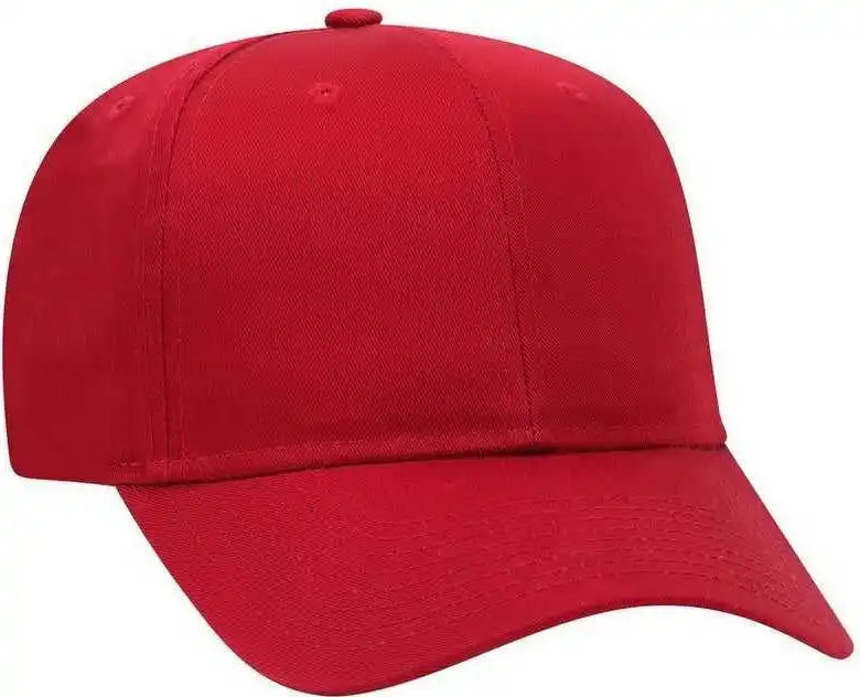 Otto 27 079 Twill 8 Rows Stitching Pro Style Cap Red / one Size Fits Most