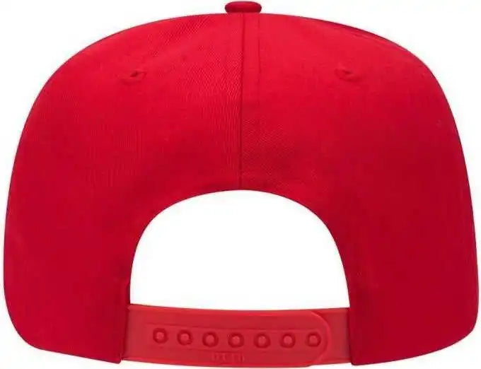 Otto 27 079 Twill 8 Rows Stitching Pro Style Cap Red / one Size Fits Most