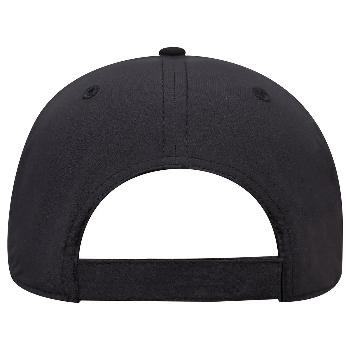 Otto 27-1 6 Panel Mid Profile Baseball Cap - Black - 7 3/8’’ - 5/8’’