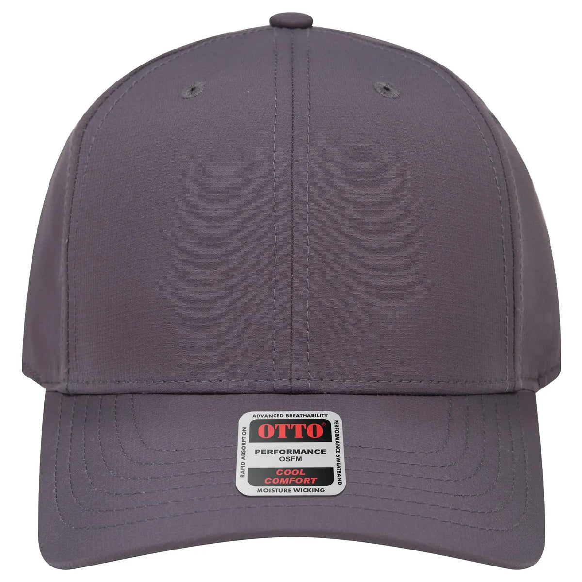 Otto 27-1 6 Panel Mid Profile Baseball Cap - Char. Gray - 7 3/8’’ - 5/8’’
