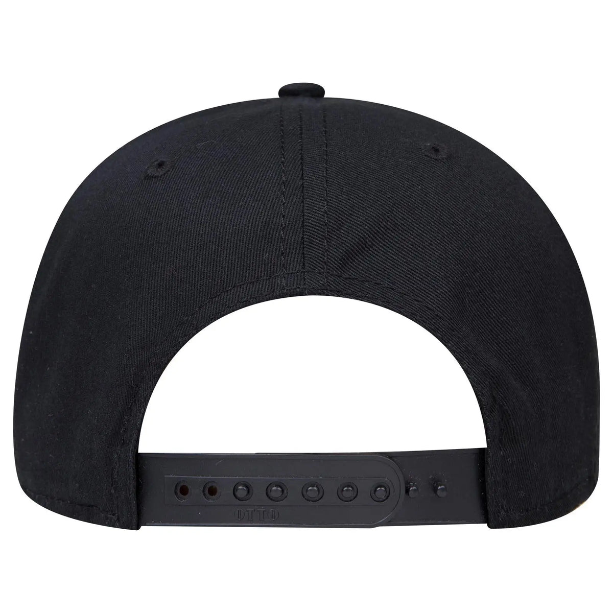 Otto 27-1235 6 Panel Mid Profile Baseball Cap - Black - 7 3/8’’ - 5/8’’