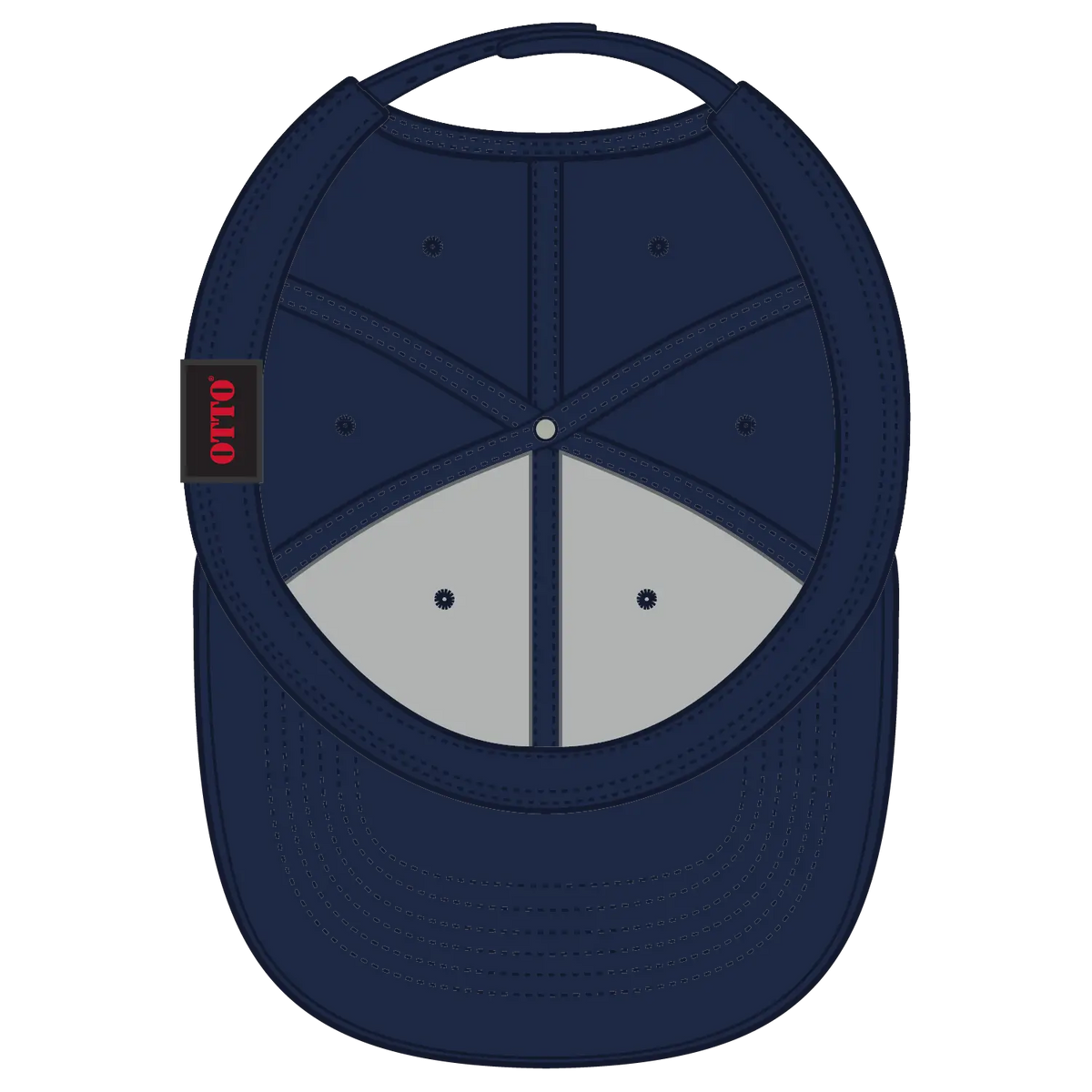 Otto 27-1235 6 Panel Mid Profile Baseball Cap - Navy - 7 3/8’’ - 5/8’’