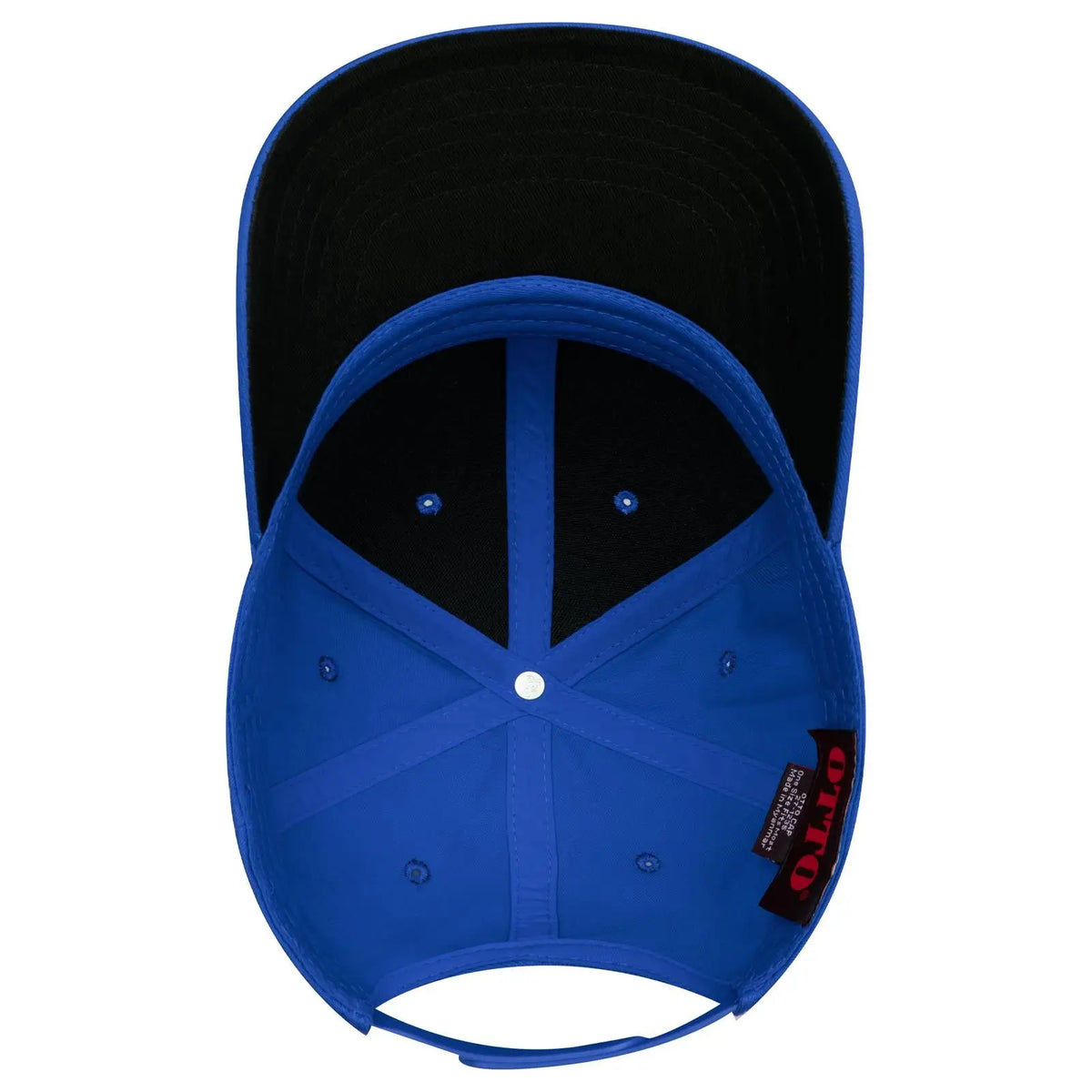 Otto 27-1235 6 Panel Mid Profile Baseball Cap - Royal - 7 3/8’’ - 5/8’’