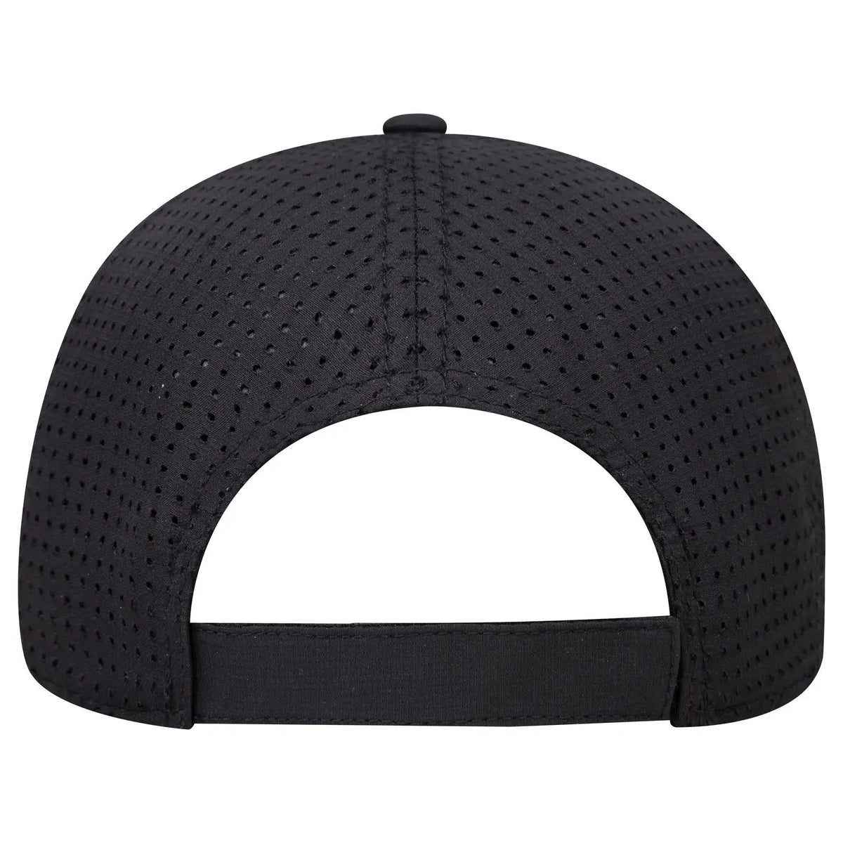 Otto 27-2 6 Panel Mid Profile Baseball Cap - Black - 7 3/8’’ - 5/8’’
