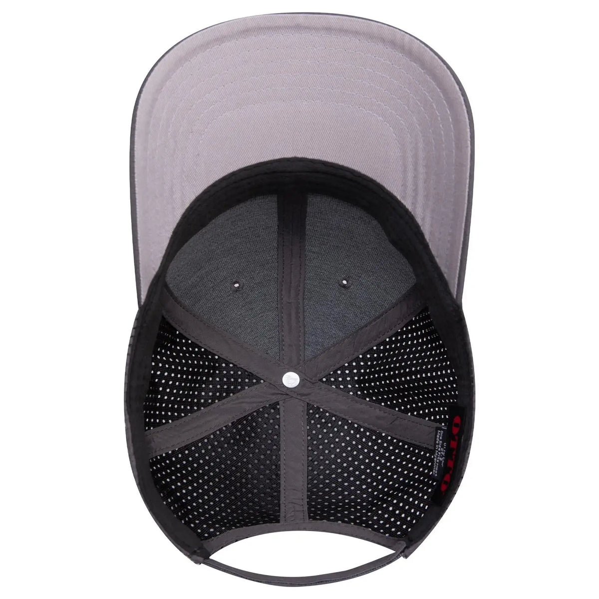Otto 27-2 6 Panel Mid Profile Baseball Cap - Char. Gray - 7 3/8’’ - 5/8’’
