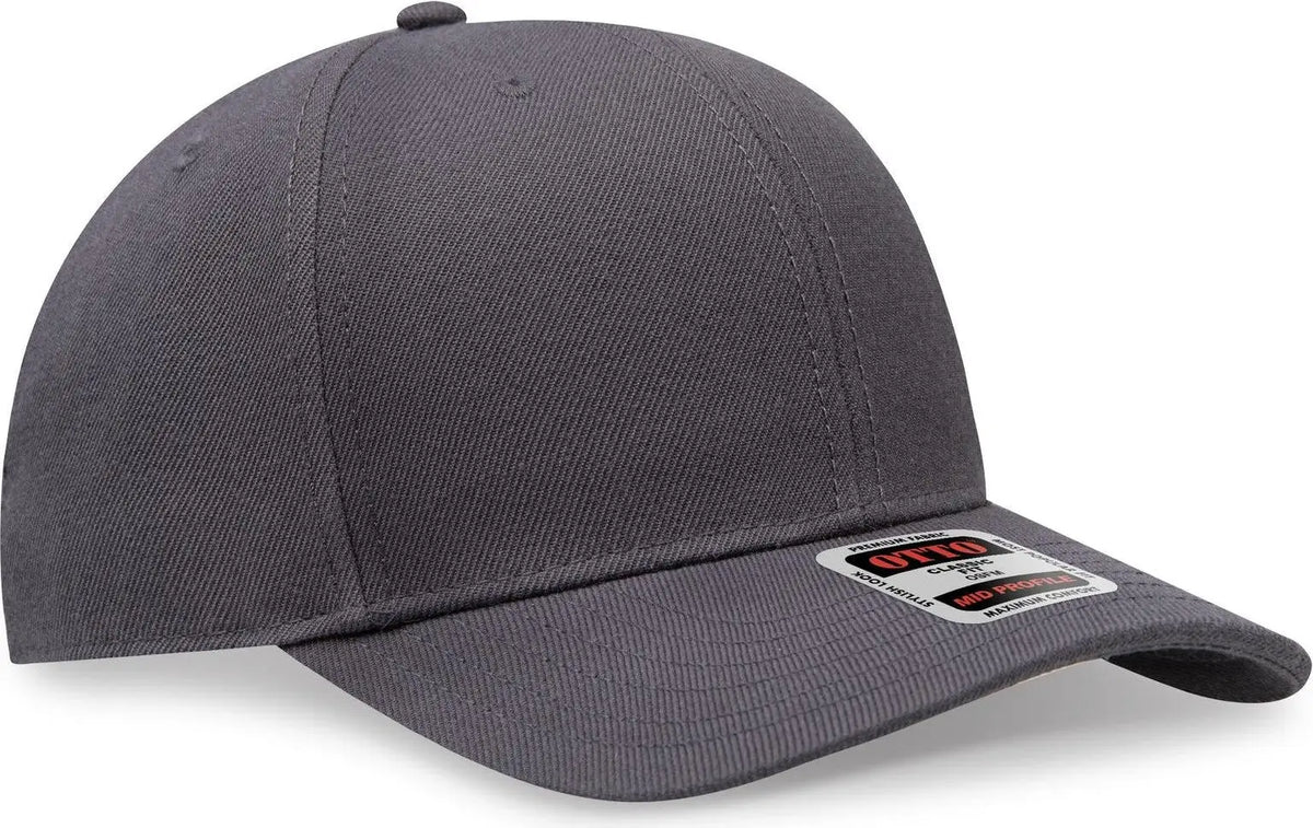 Otto 27-210 6 Panel Mid Profile Baseball Cap - Char. Gray - 1/2’’ - 7 5/8’’