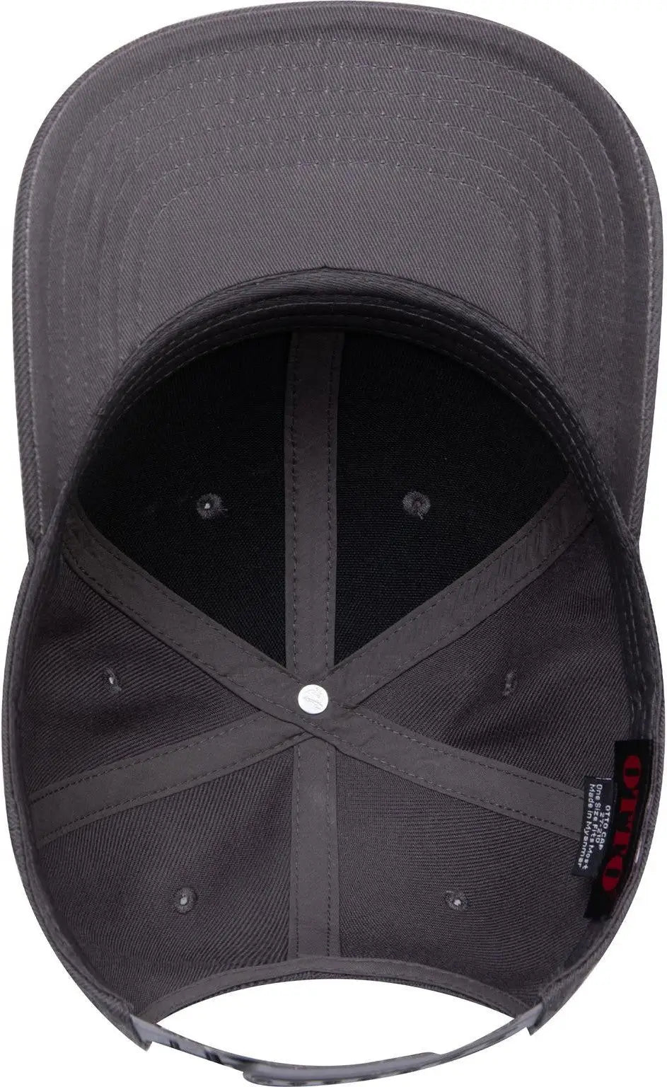 Otto 27-210 6 Panel Mid Profile Baseball Cap - Char. Gray - 1/2’’ - 7 5/8’’
