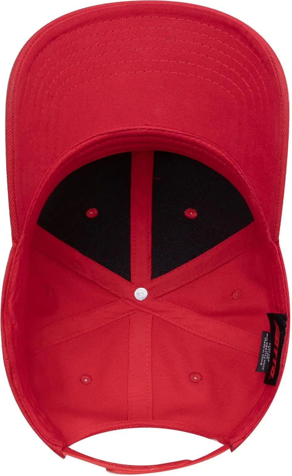 Otto 27-210 6 Panel Mid Profile Baseball Cap - Red - 1/2’’ - 7 5/8’’