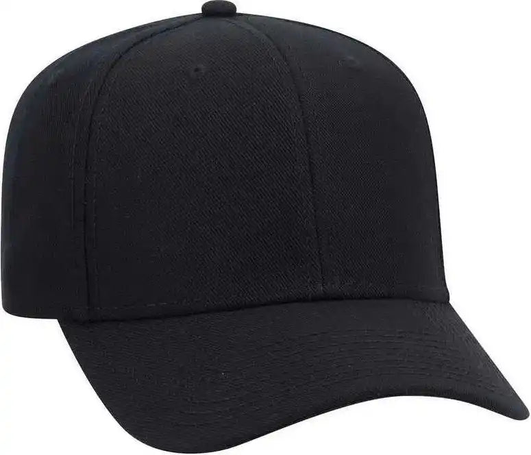 Otto 27-210 Wool Pro Style Cap - Black - one Size Fits Most
