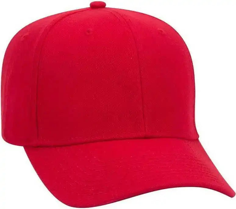 Otto 27-210 Wool Pro Style Cap - Red - one Size Fits Most
