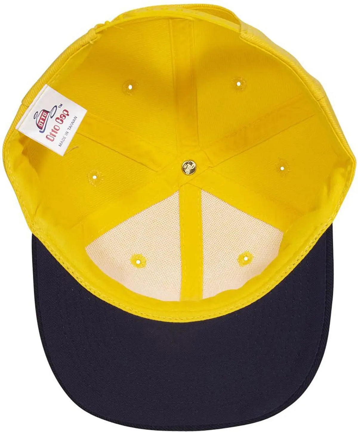 Otto 27-211 6 Panel Mid Profile Baseball Cap - Nvy/yel - 1/2’’ - 7 5/8’’