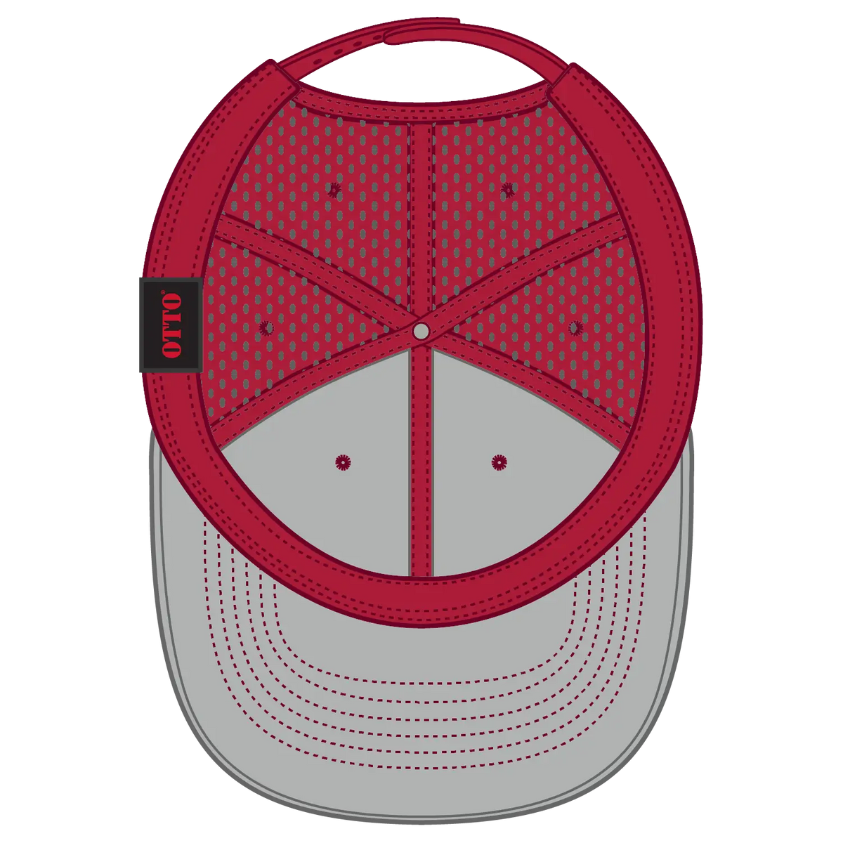Otto 27-3 ?Otto Comfy Fit’ 6 Panel Mid Profile Baseball Cap - Red - 7 3/8’’ - 5/8’’