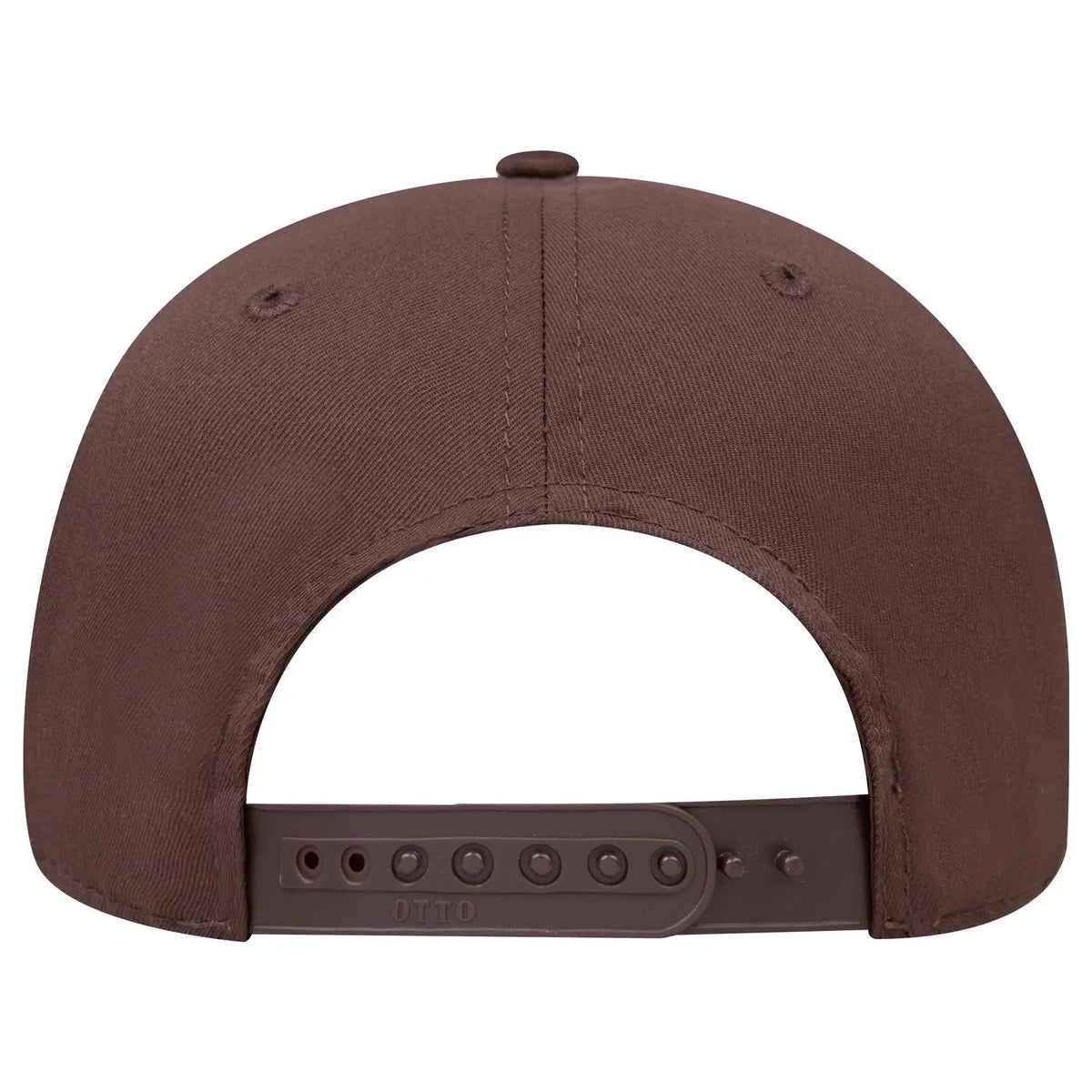 Otto 270-1 Seamless 6 Panel Mid Profile Baseball Cap - Dk. Brown - 7 3/8’’ - 5/8’’