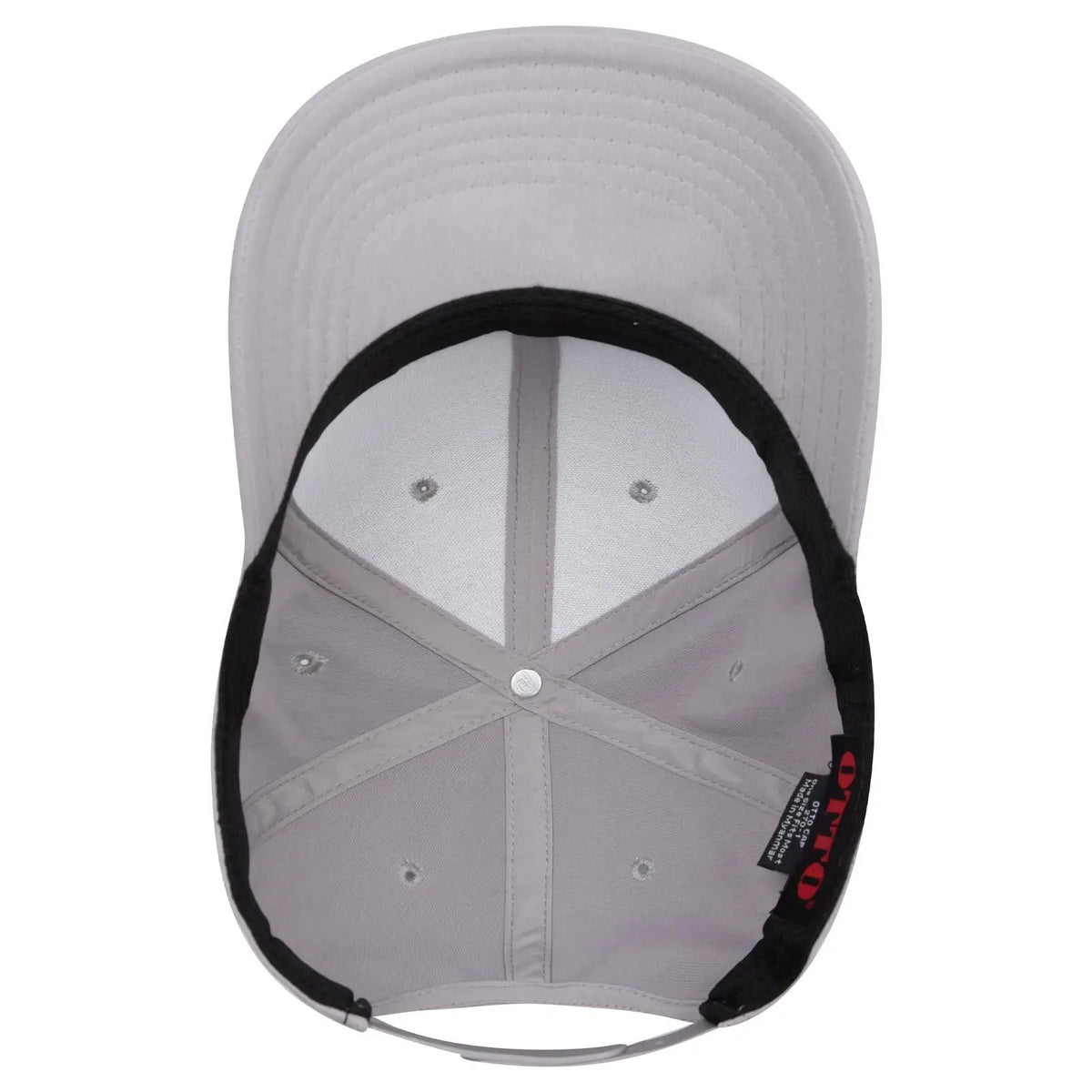 Otto 270-1 Seamless 6 Panel Mid Profile Baseball Cap - Gray - 7 3/8’’ - 5/8’’