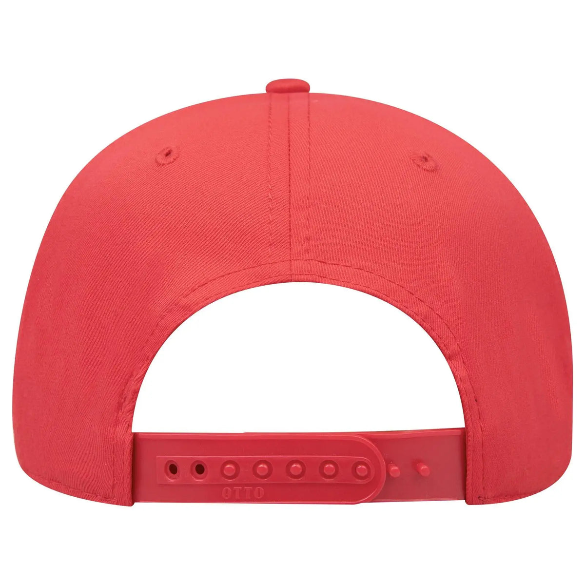 Otto 270-1 Seamless 6 Panel Mid Profile Baseball Cap - Red - 7 3/8’’ - 5/8’’