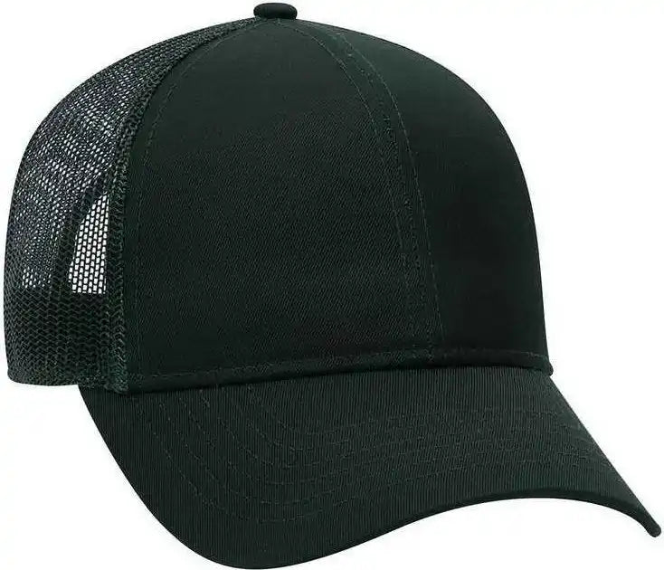 Otto 30-287 Cotton Twill Pro Style Mesh Back Cap with Fabric Adjustable Hook - Dark Green - Forest / one Size Fits Most