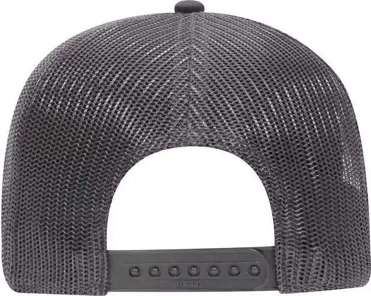 Otto 30-287 Cotton Twill Pro Style Mesh Back Cap with Fabric Adjustable Hook - Charcoal Gray - Dark / one Size Fits Most