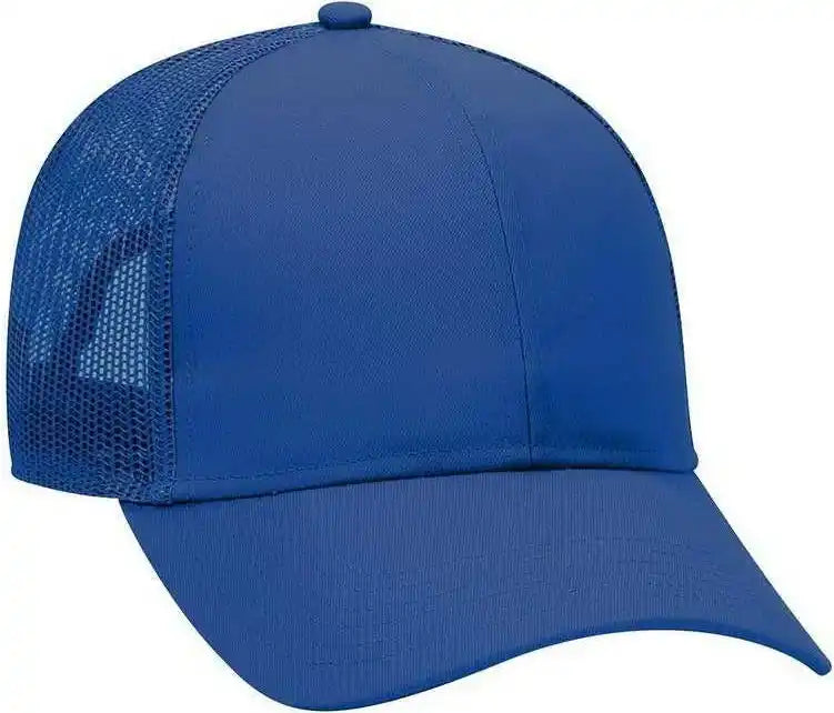 Otto 30-287 Cotton Twill Pro Style Mesh Back Cap with Fabric Adjustable Hook - Royal - one Size Fits Most