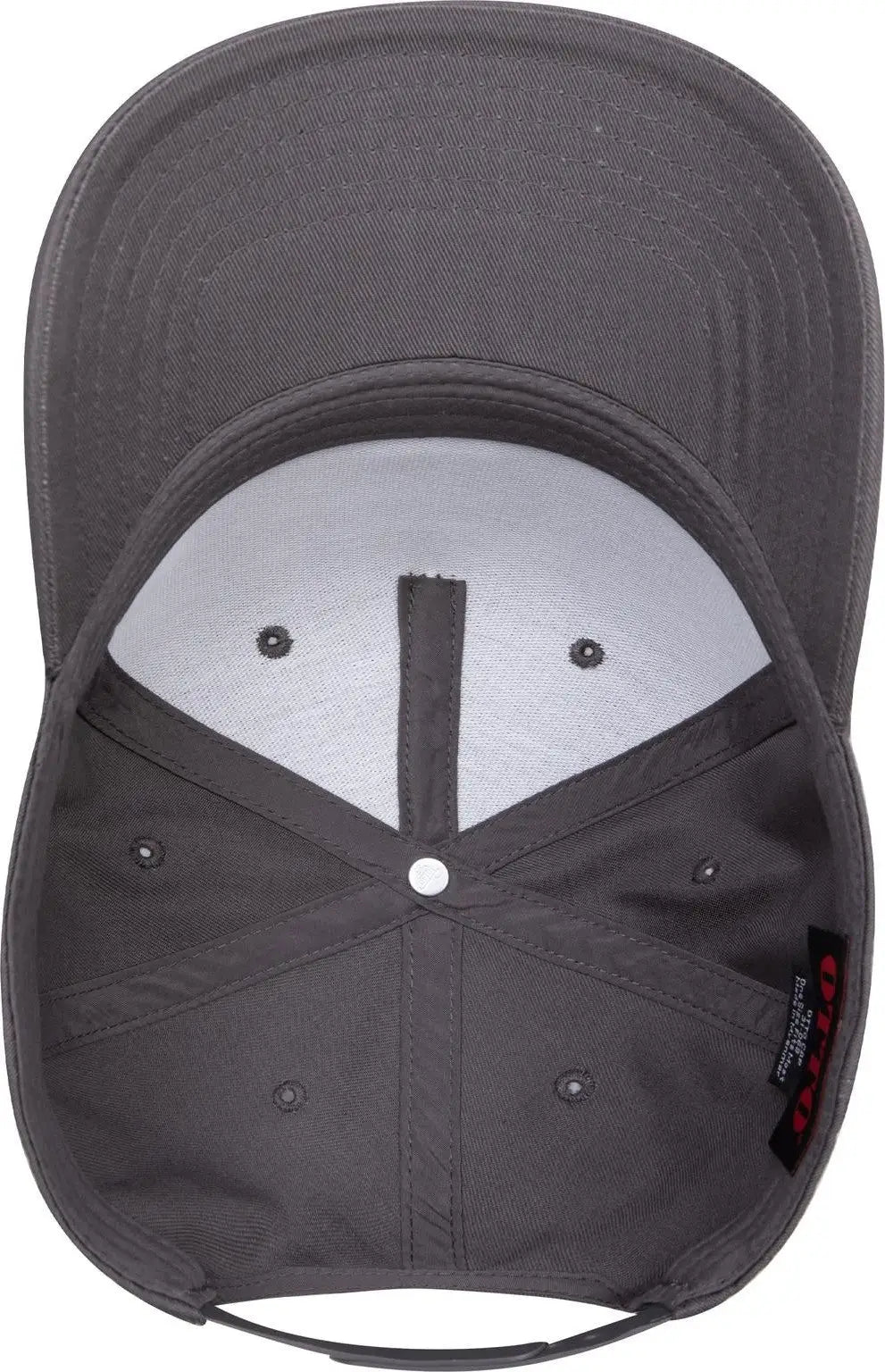 Otto 31-069 5 Panel Mid Profile Baseball Cap - Char. Gray - 6 1/2’’ - 7 5/8’’