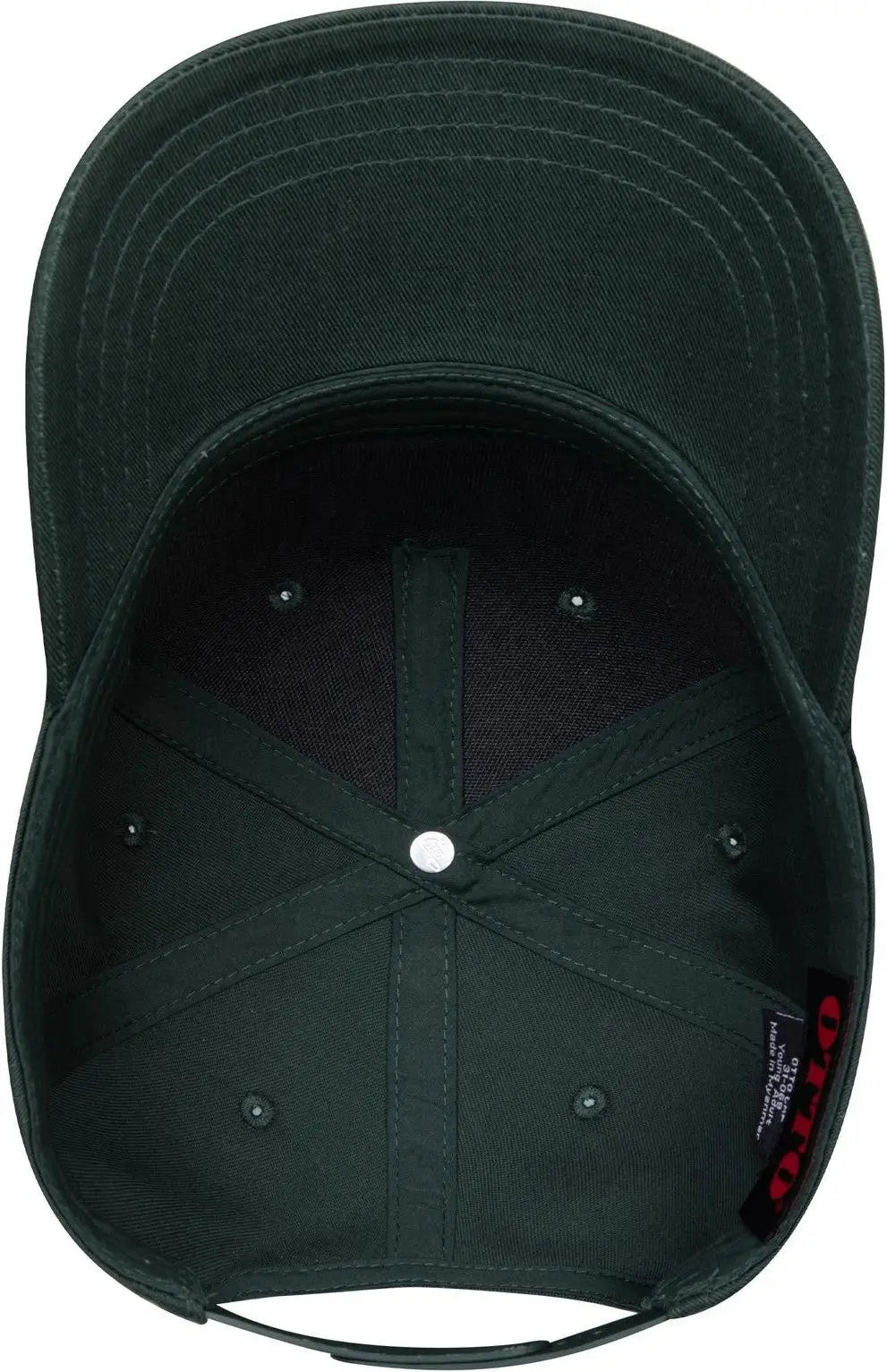 Otto 31-069 5 Panel Mid Profile Baseball Cap - Dk. Green