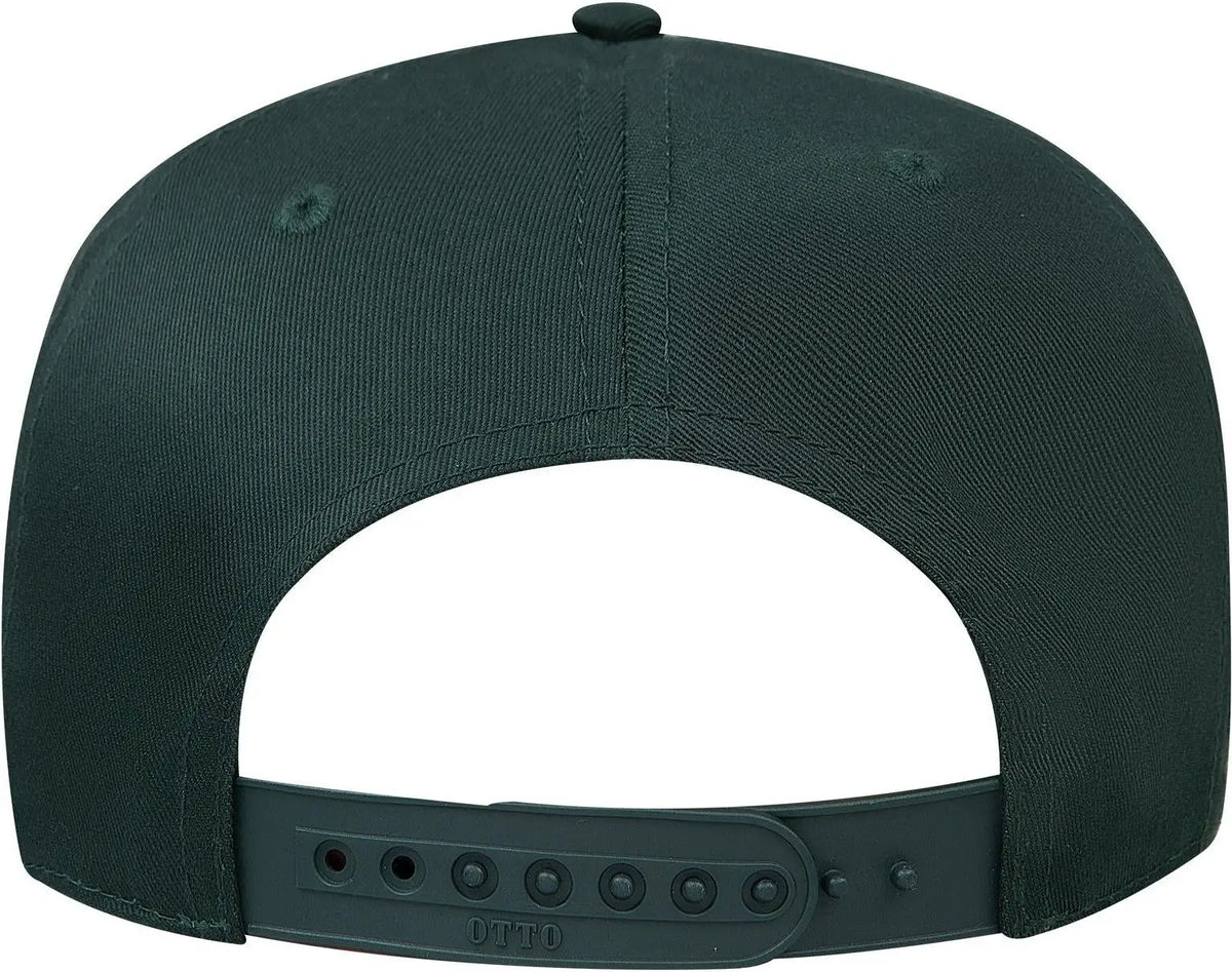 Otto 31-069 5 Panel Mid Profile Baseball Cap - Dk. Green
