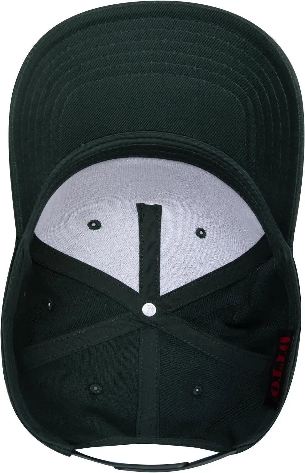 Otto 31-069 5 Panel Mid Profile Baseball Cap - Dk. Green