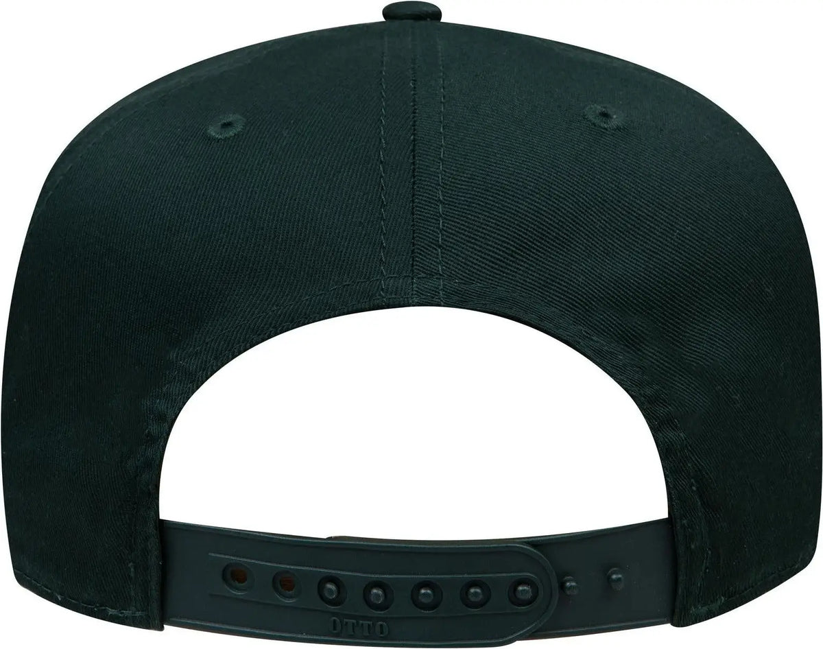 Otto 31-069 5 Panel Mid Profile Baseball Cap - Dk. Green