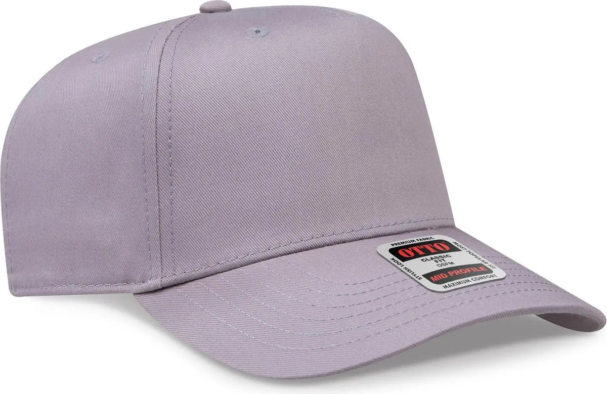 Otto 31-069 5 Panel Mid Profile Baseball Cap - Gray - 6 1/2’’ - 7 5/8’’