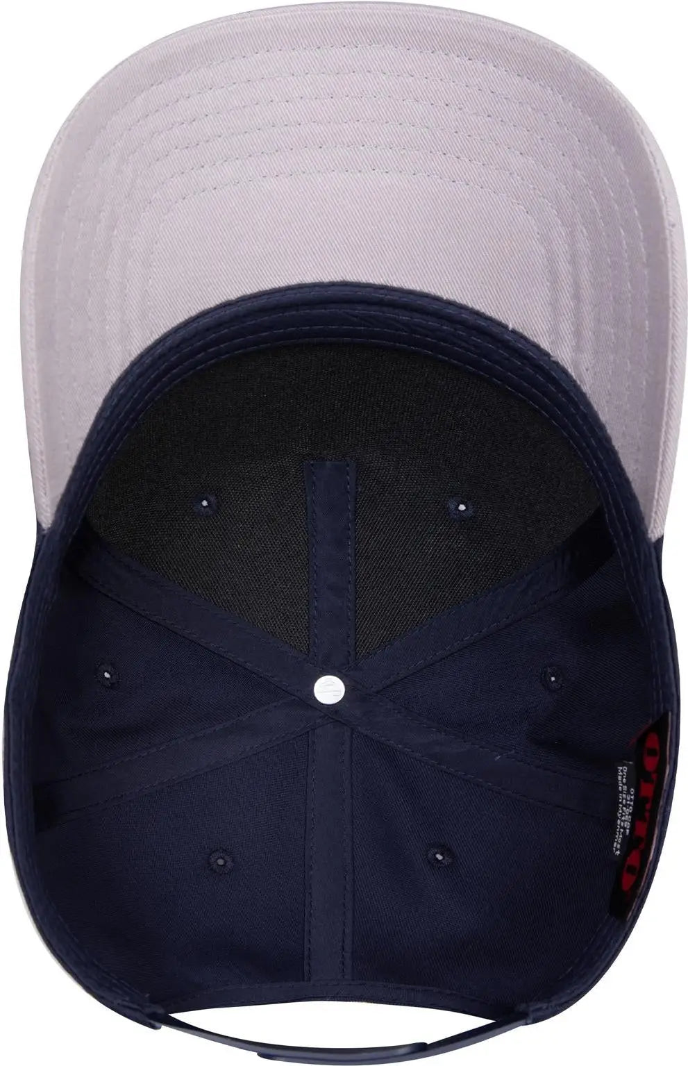 Otto 31-069 5 Panel Mid Profile Baseball Cap - Gry/nvy - 6 1/2’’ - 7 5/8’’