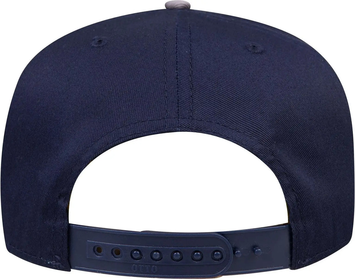 Otto 31-069 5 Panel Mid Profile Baseball Cap - Gry/nvy - 6 1/2’’ - 7 5/8’’