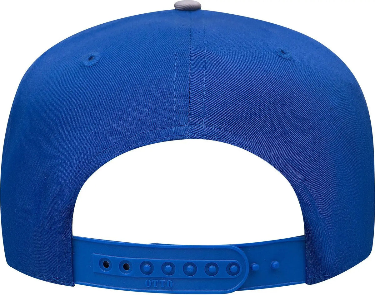 Otto 31-069 5 Panel Mid Profile Baseball Cap - Gry/ryl - 6 1/2’’ - 7 5/8’’