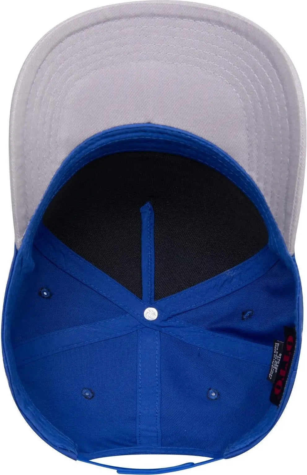 Otto 31-069 5 Panel Mid Profile Baseball Cap - Gry/ryl - 6 1/2’’ - 7 5/8’’
