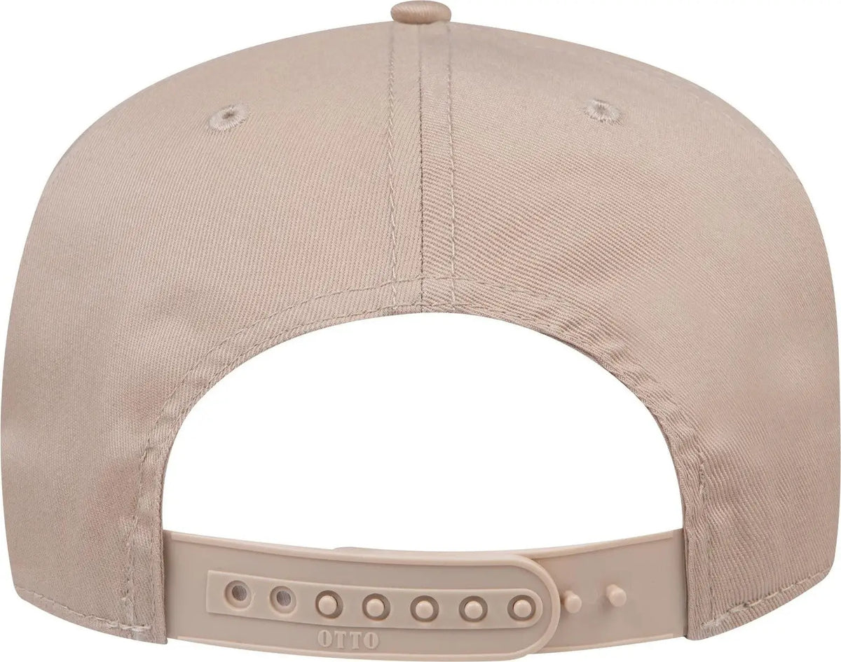 Otto 31-069 5 Panel Mid Profile Baseball Cap - Khaki - 6 1/2’’ - 7 5/8’’