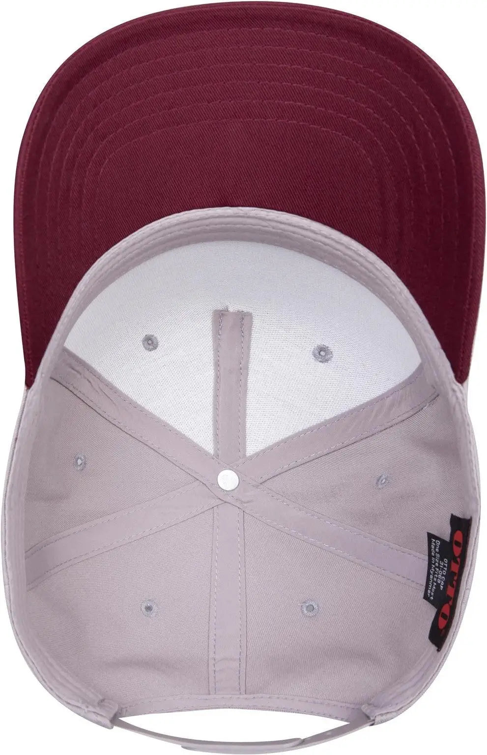 Otto 31-069 5 Panel Mid Profile Baseball Cap - Marn/gry - 6 1/2’’ - 7 5/8’’