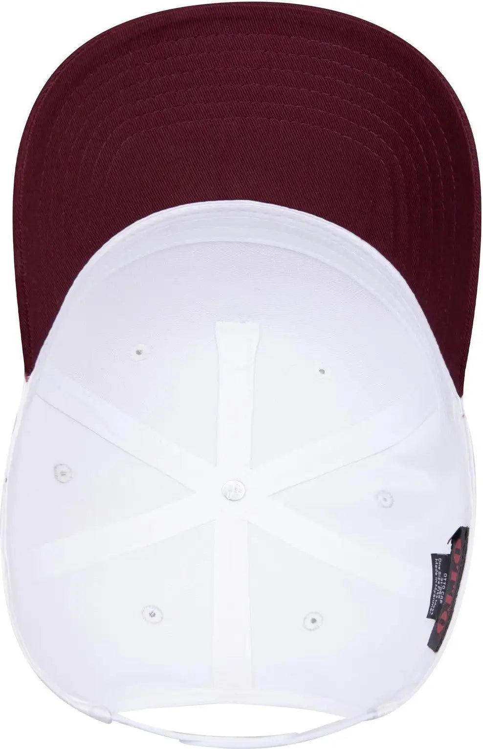 Otto 31-069 5 Panel Mid Profile Baseball Cap - Marn/wht