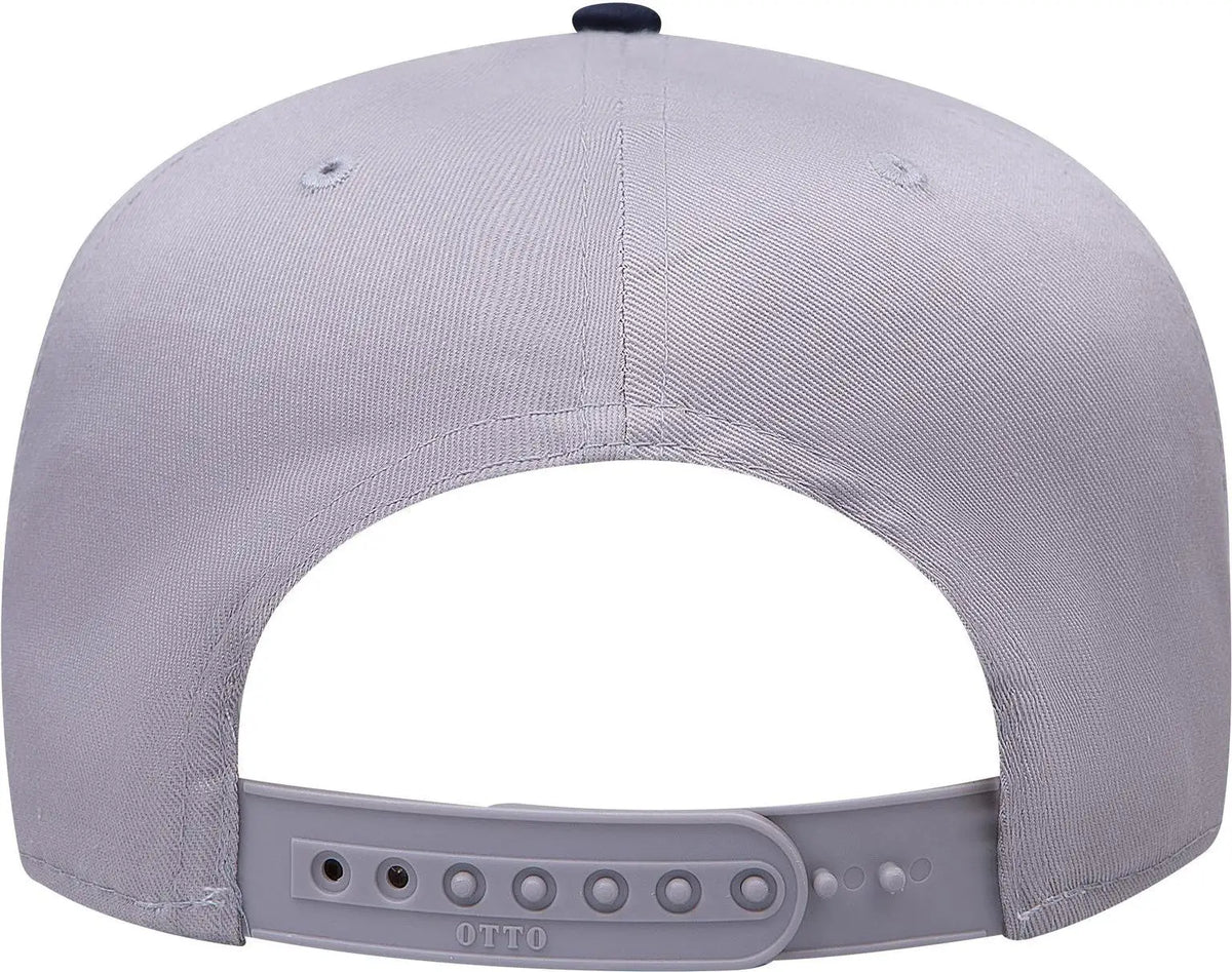 Otto 31-069 5 Panel Mid Profile Baseball Cap - Nvy/gry - 6 1/2’’ - 7 5/8’’
