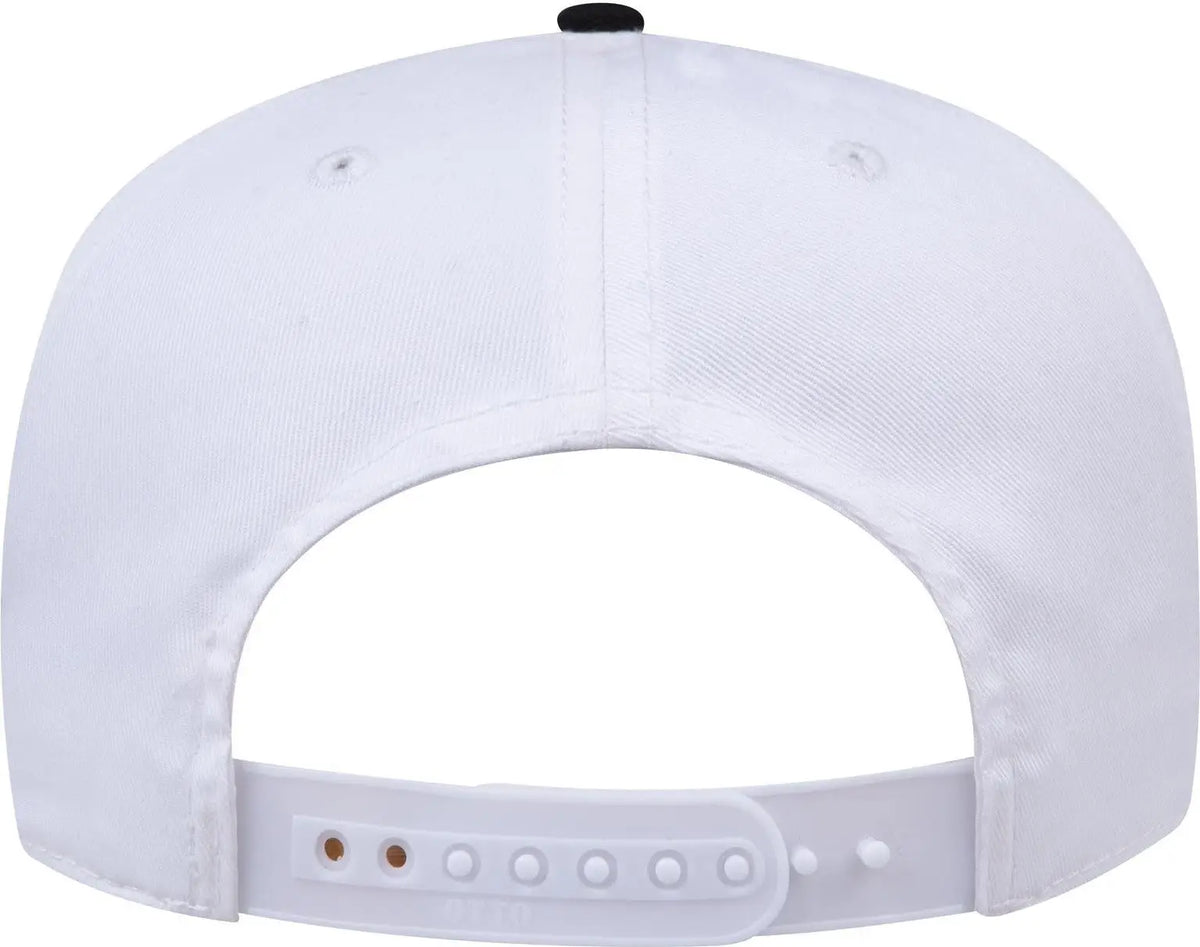 Otto 31-069 5 Panel Mid Profile Baseball Cap - Nvy/wht - 6 1/2’’ - 7 5/8’’