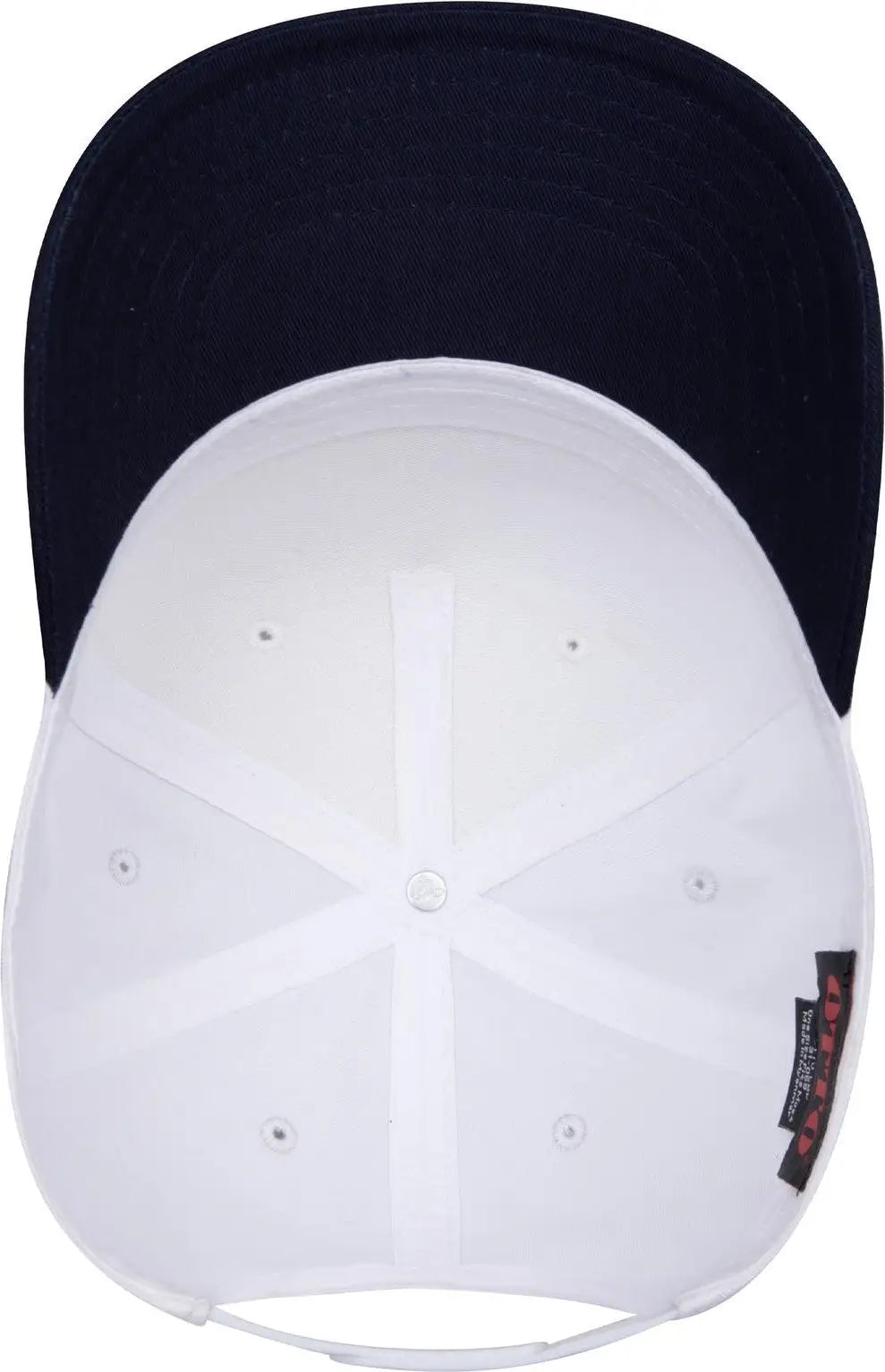 Otto 31-069 5 Panel Mid Profile Baseball Cap - Nvy/wht - 6 1/2’’ - 7 5/8’’