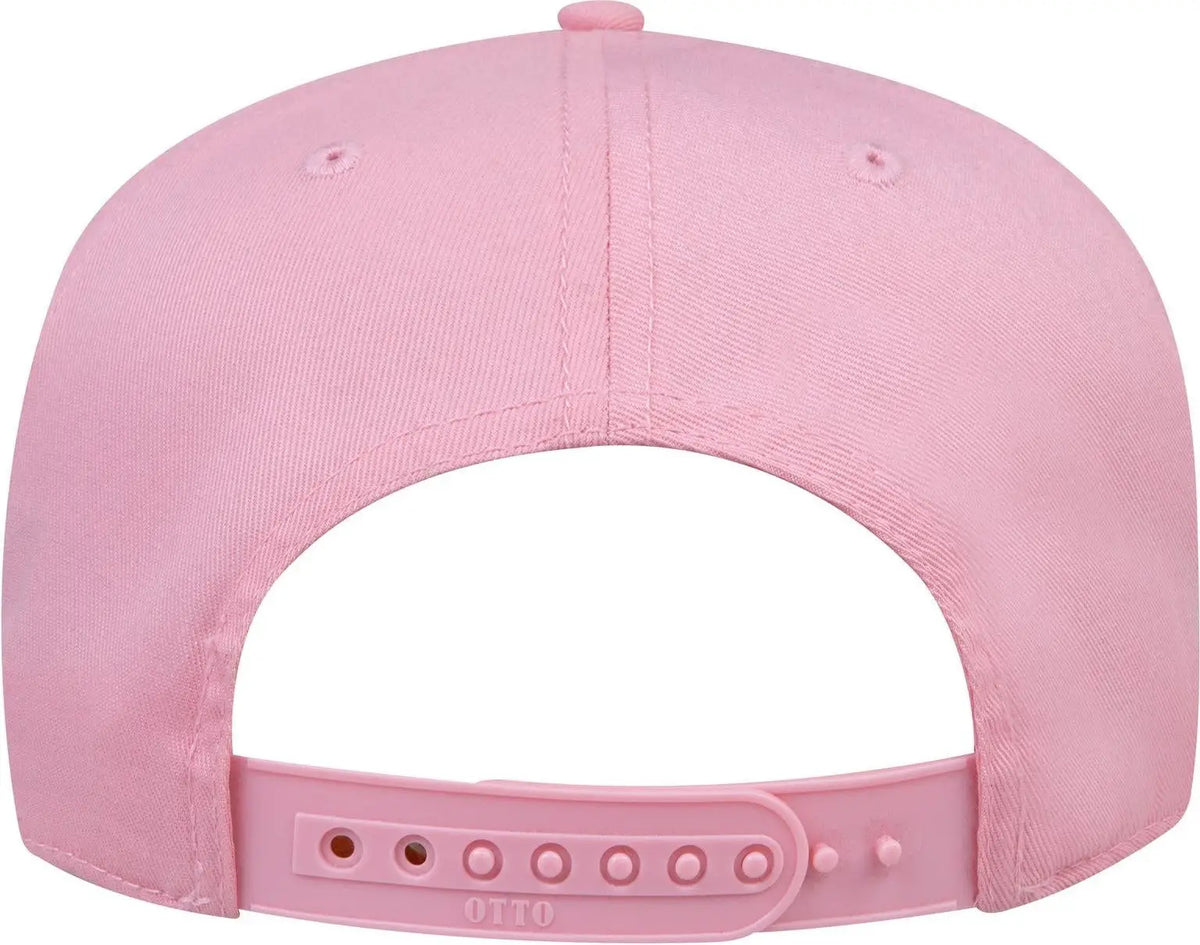 Otto 31-069 5 Panel Mid Profile Baseball Cap - Pink - 6 1/2’’ - 7 5/8’’