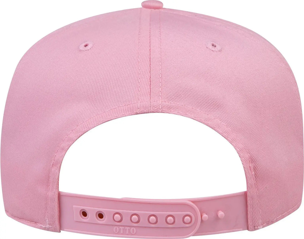 Otto 31-069 5 Panel Mid Profile Baseball Cap - Pnk/wht/pnk - 6 1/2’’ - 7 5/8’’