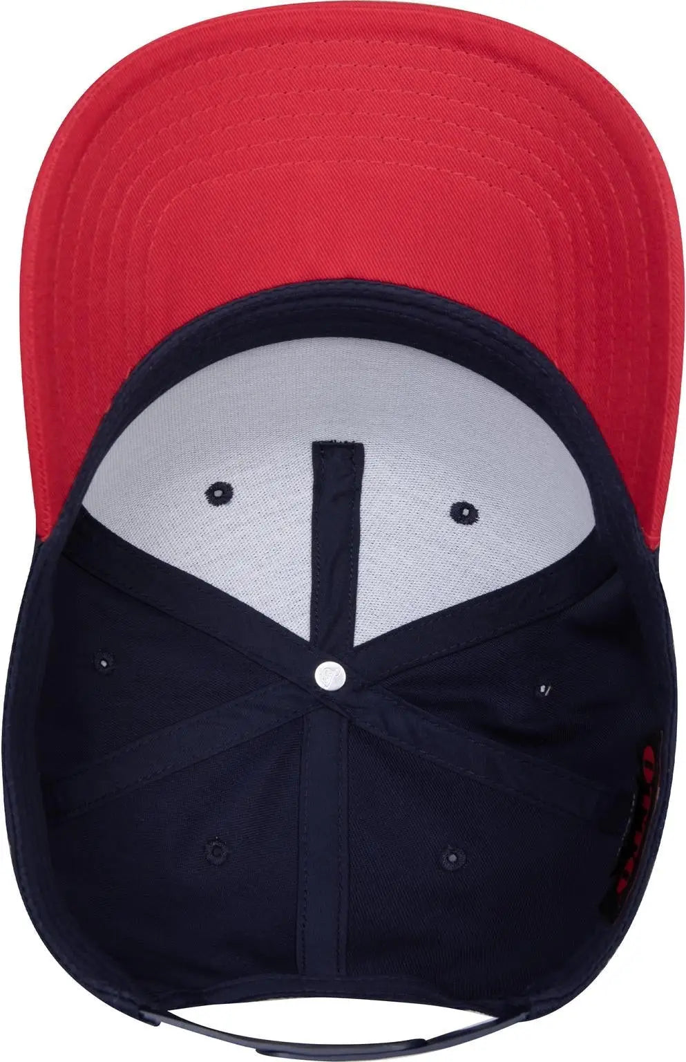 Otto 31-069 5 Panel Mid Profile Baseball Cap - Red/nvy - 6 1/2’’ - 7 5/8’’