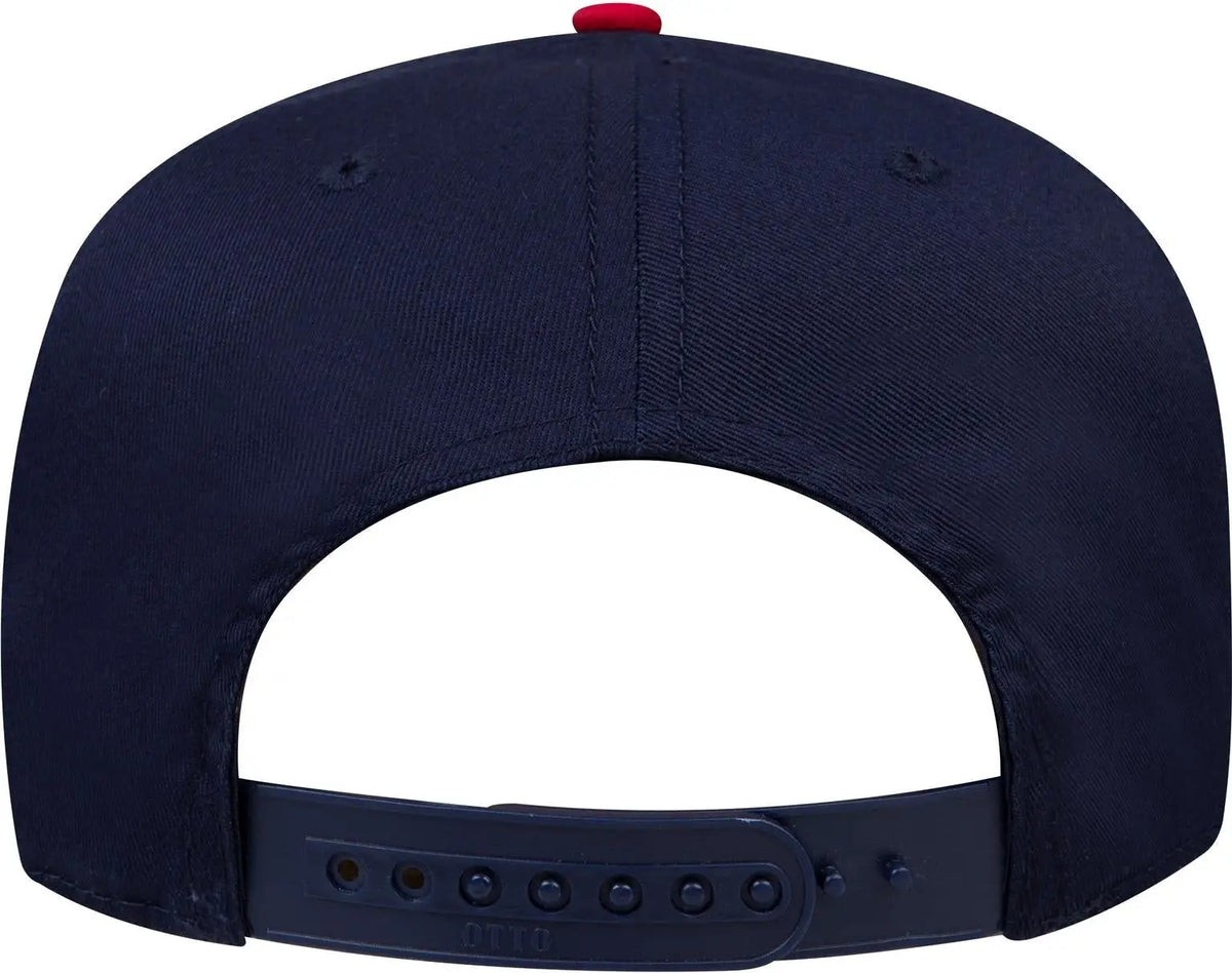 Otto 31-069 5 Panel Mid Profile Baseball Cap - Red/nvy - 6 1/2’’ - 7 5/8’’