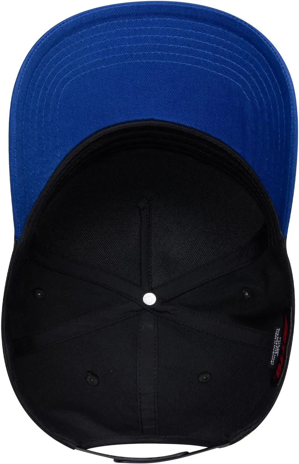 Otto 31-069 5 Panel Mid Profile Baseball Cap - Royal/black - 6 1/2’’ - 7 5/8’’