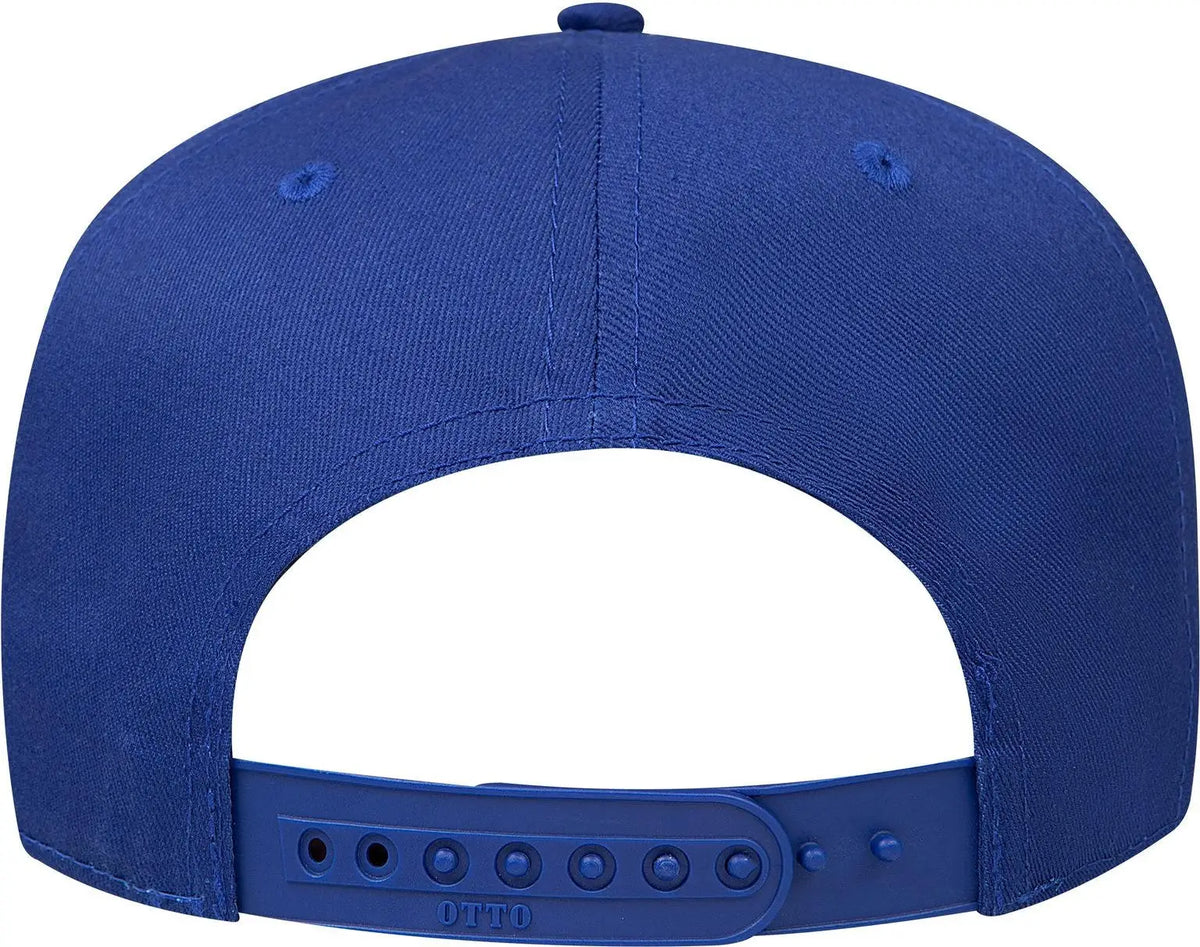 Otto 31-069 5 Panel Mid Profile Baseball Cap - Royal