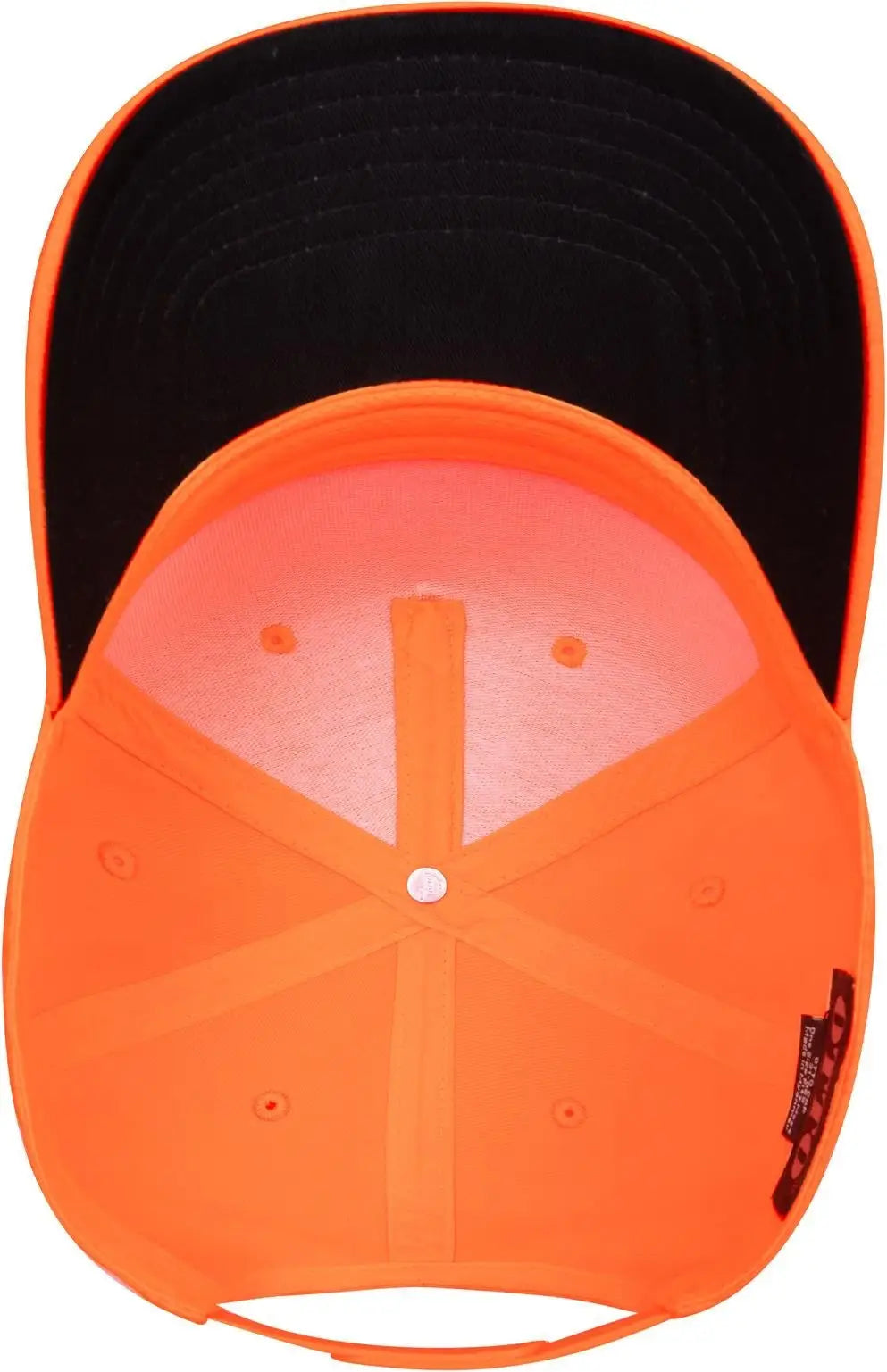 Otto 31-069 Neon 5 Panel Mid Profile Baseball Cap - N. Orange - 6 1/2’’ - 7 5/8’’