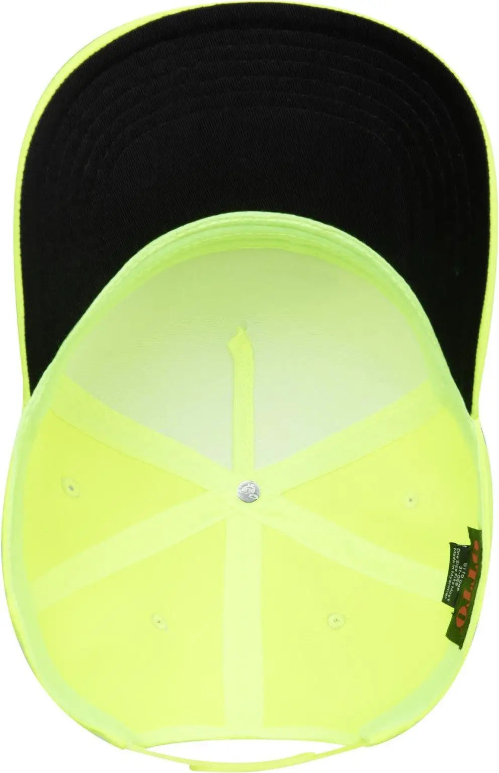 Otto 31-069 Neon 5 Panel Mid Profile Baseball Cap - N. Yellow - 6 1/2’’ - 7 5/8’’
