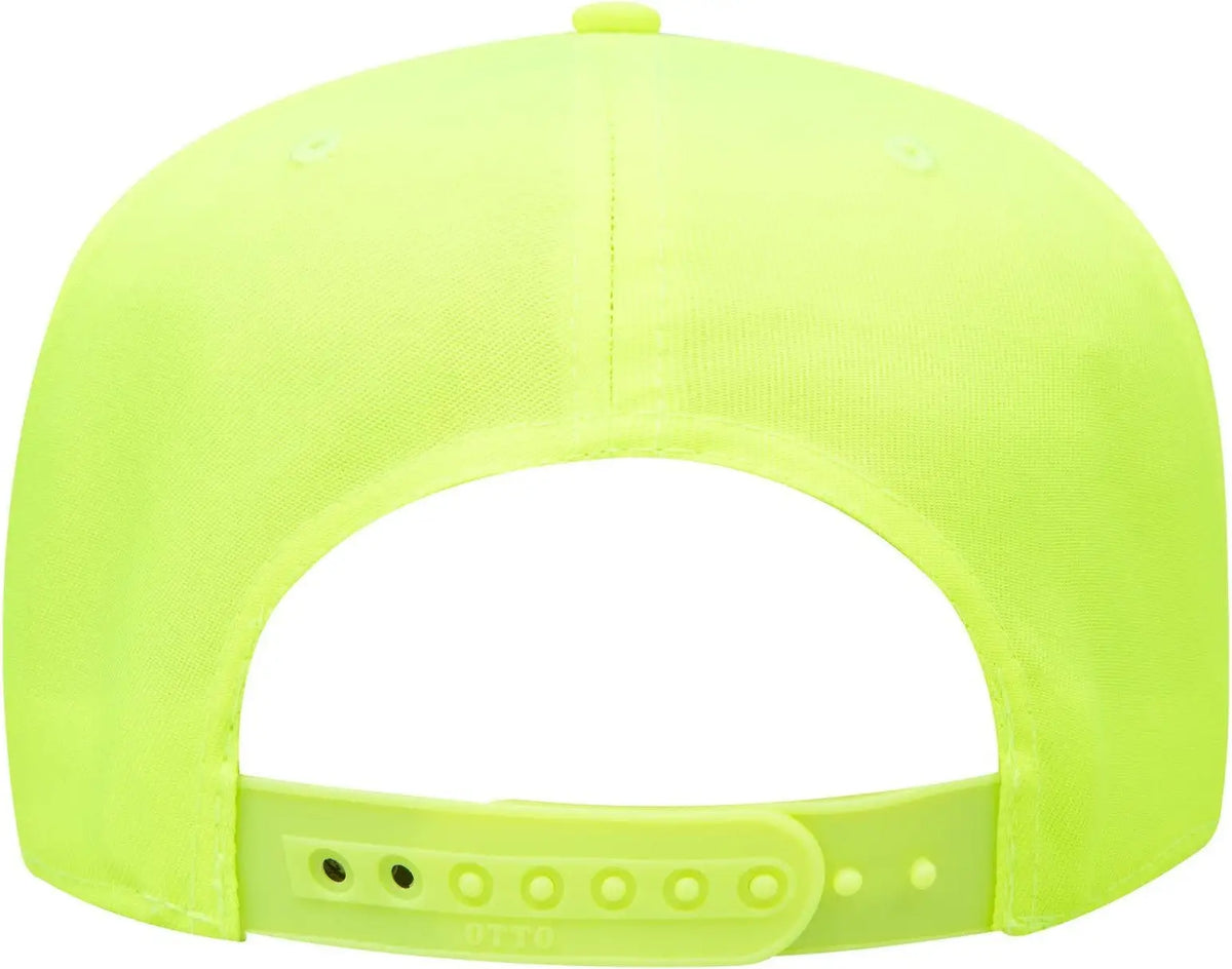 Otto 31-069 Neon 5 Panel Mid Profile Baseball Cap - N. Yellow - 6 1/2’’ - 7 5/8’’