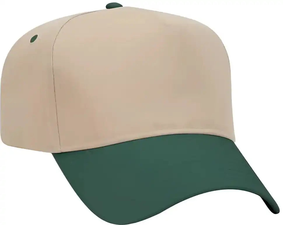 Otto 31-069 Twill 5 Panel Pro Style Cap - Dark Green Khaki - Forest / one Size Fits Most