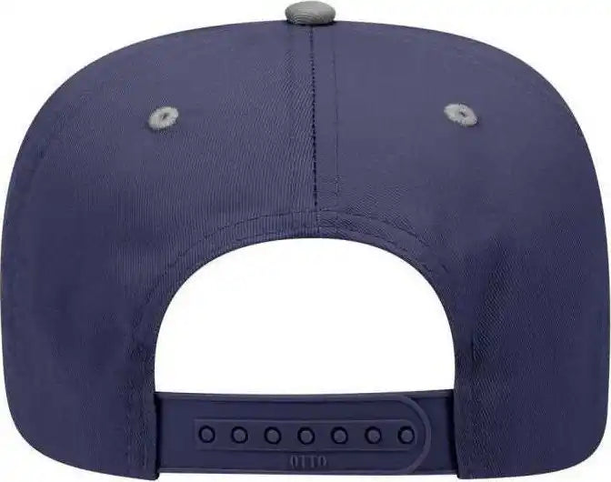 Otto 31-069 Twill 5 Panel Pro Style Cap - Gray Navy - one Size Fits Most