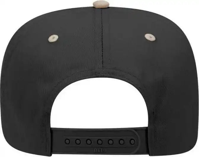 Otto 31 069 Twill 5 Panel Pro Style Cap Khaki Black / one Size Fits Most